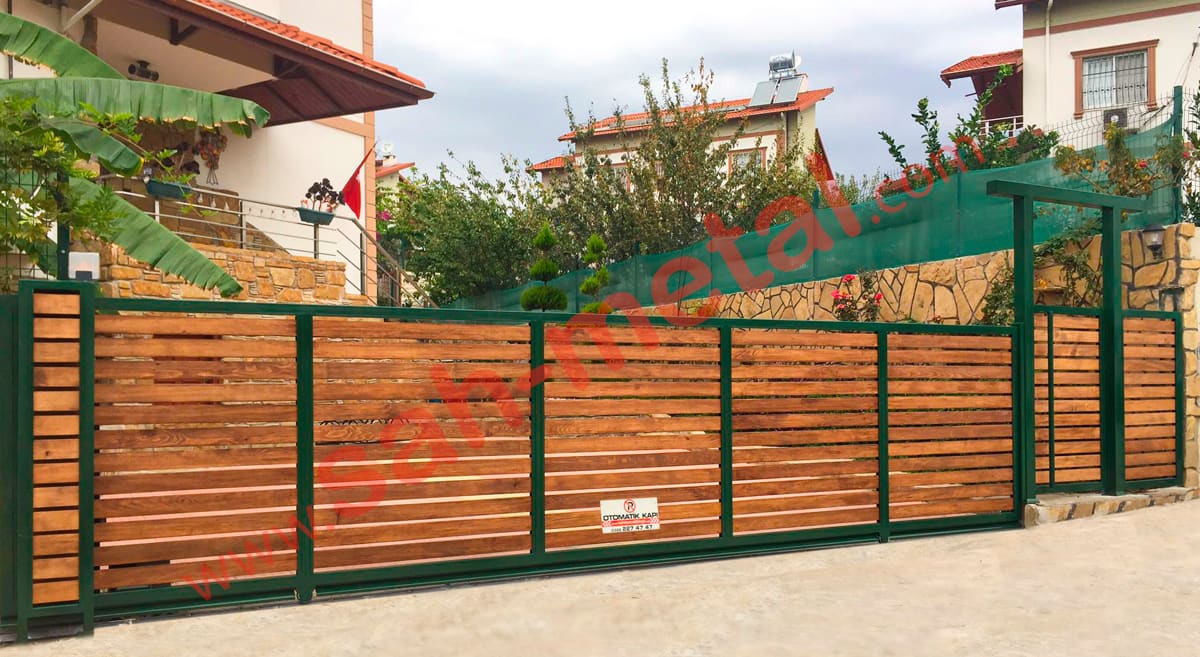 Yana kayar bahçe kapısı modeli